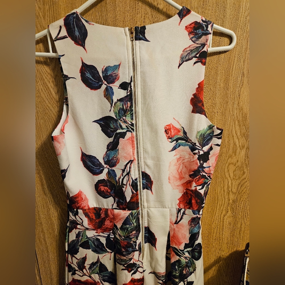 Black Collection High Low Floral Dress - Picture 6 of 6
